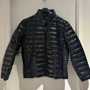 Calvin Klein Glossy Black Quilted Jacket
